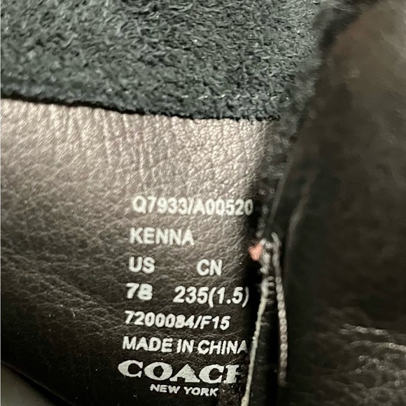 Coach Kenna wedge suede ankle boots with Sherpa - Picture 9 of 16